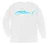 Bluefin Tuna Long Sleeve T-Shirt Build-A-Shirt (Back / WH)