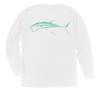 Bluefin Tuna Long Sleeve T-Shirt Build-A-Shirt (Back / WH)