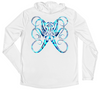 Men's Long Sleeve Water Camouflage Octopus Hooded Sun Shirt