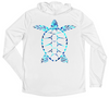 Men's Long Sleeve Sea Turtle Hooded Sun Shirt