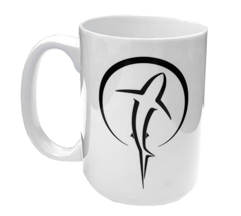 Shark Ceramic Mug | Scuba Diving 15 oz Coffee Mug