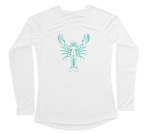 Maine Lobster Performance Build-A-Shirt (Women - Front / WH)