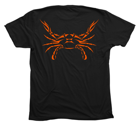 Crab T-Shirt [Back - BL / OR]
