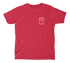 Crab Kids T-Shirt - Red Heather Crab Shirt - Front