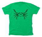 Blue Crab T-Shirt - Green - Design on Front