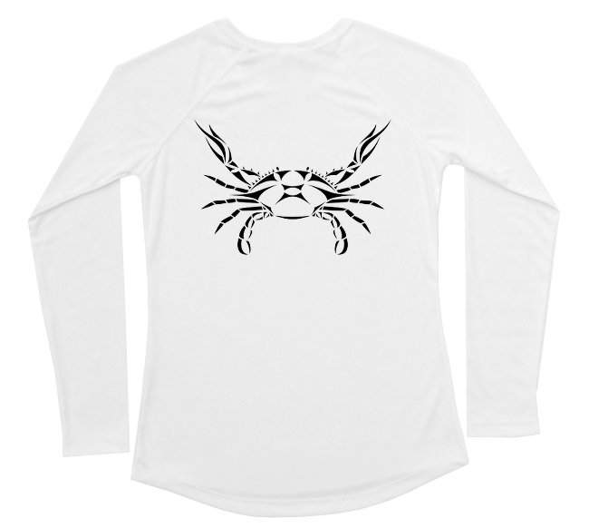 Blue Crab Performance Build-A-Shirt (Women - Back / WH)