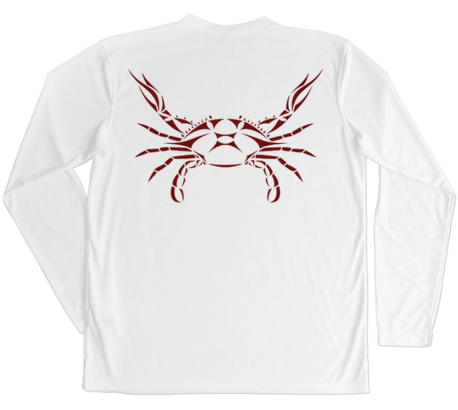 Blue Crab Performance Build-A-Shirt (Back / WH)