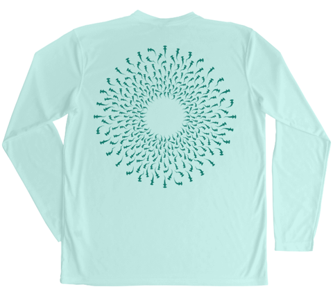 Hammerhead Mandala Performance Build-A-Shirt (Back / SG)