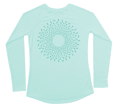 Hammerhead Mandala Performance Build-A-Shirt (Women - Back / SG)