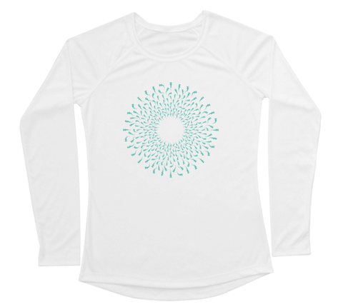 Hammerhead Mandala Performance Build-A-Shirt (Women - Front / WH)
