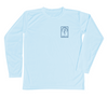 Light Blue Long Sleeve Swim Shirt Hammerhead - Front