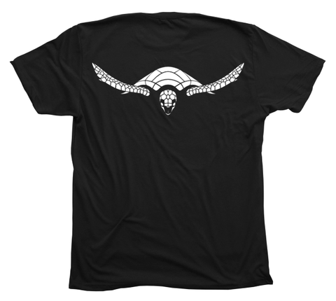 Hawksbill Sea Turtle T-Shirt Build-A-Shirt (Back / BL)