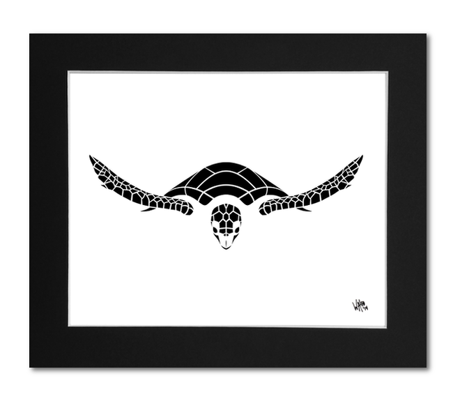 Hawksbill Sea Turtle Art Print