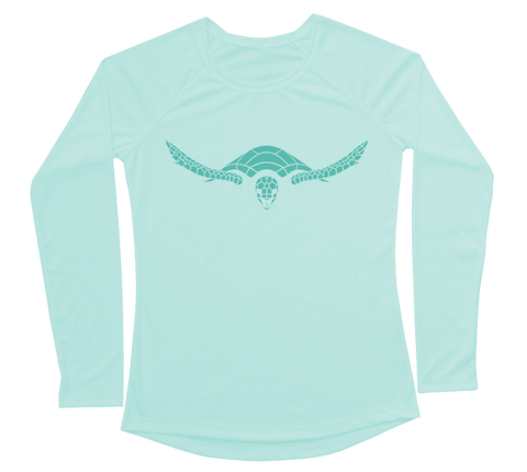 Hawksbill Sea Turtle Performance Build-A-Shirt (Women - Front / SG)
