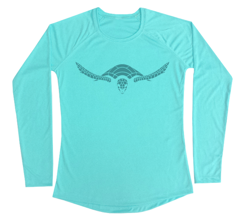 Hawksbill Sea Turtle Performance Build-A-Shirt (Women - Front / WB)