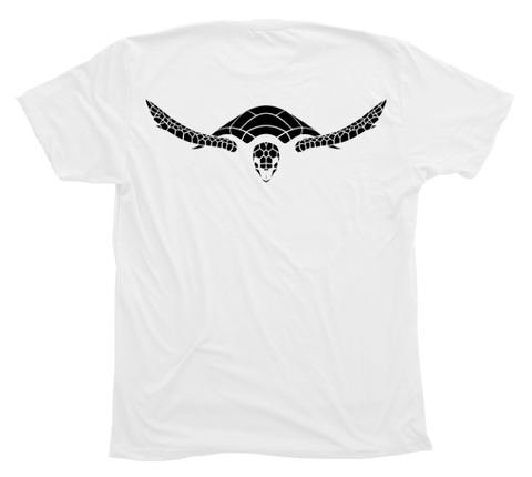 Hawksbill Sea Turtle T-Shirt Build-A-Shirt (Back / WH)