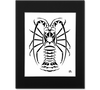 Spiny Lobster Art Print - Florida Lobster Matted Abstract Artwork