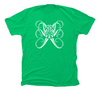 Tribal Octopus T-Shirt [Front or Back - Green / WH]