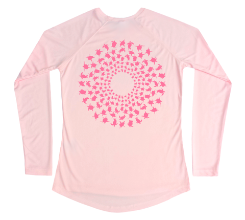 Sea Turtle Mandala Performance Build-A-Shirt (Women - Back / PB)