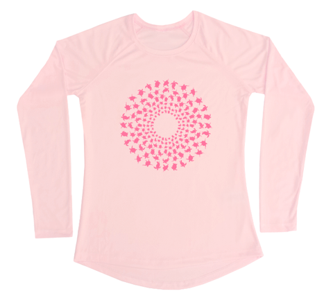Sea Turtle Mandala Performance Build-A-Shirt (Women - Front / PB)