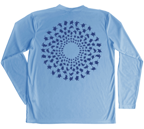 Sea Turtle Mandala Performance Build-A-Shirt (Back / CB)