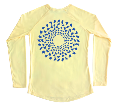 Sea Turtle Mandala Performance Build-A-Shirt (Women - Back / PY)