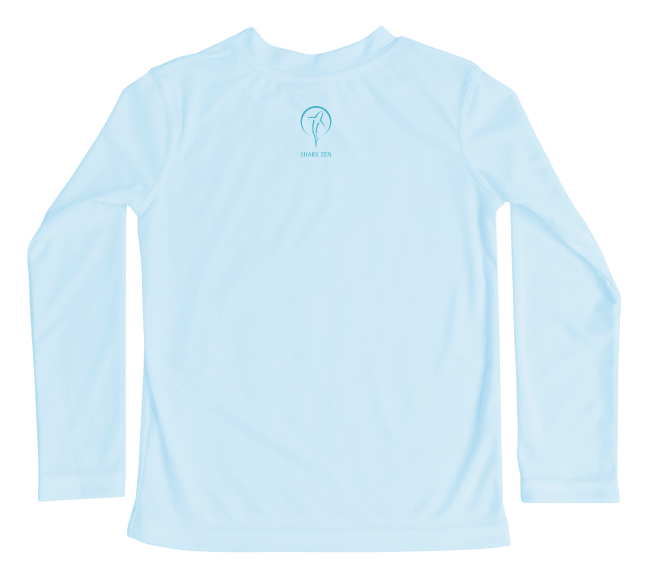 Toddler Sea Turtle Long Sleeve UPF Sun Shirt - Back