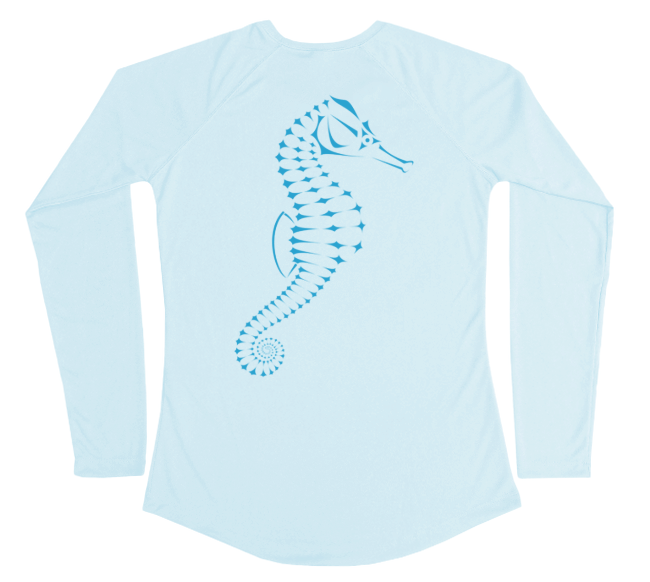 Seahorse Shirt For Women, Ladies Seahorse Sun Protection Shirt
