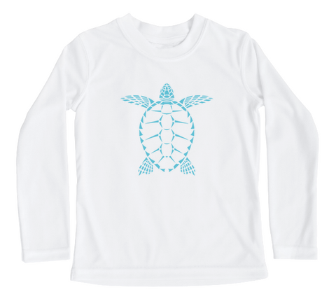 Toddler Swim Shirt - Sea Turtle Long Sleeve UPF Sun Shirt