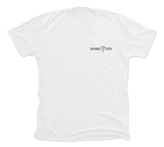 Shark Zen White T-Shirt - Front