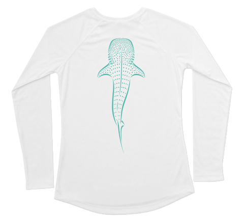 Whale Shark Performance Build-A-Shirt (Women - Back / WH)