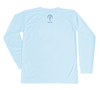 Great White Shark Performance Shirt (Kids - American Flag / Arctic Blue)